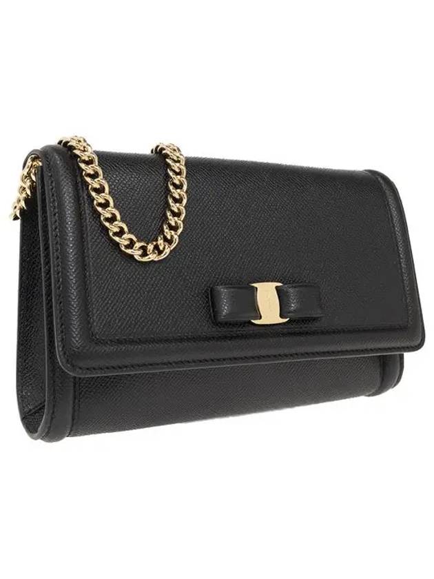 Vara Bow Mini Shoulder Bag Black - SALVATORE FERRAGAMO - BALAAN 5