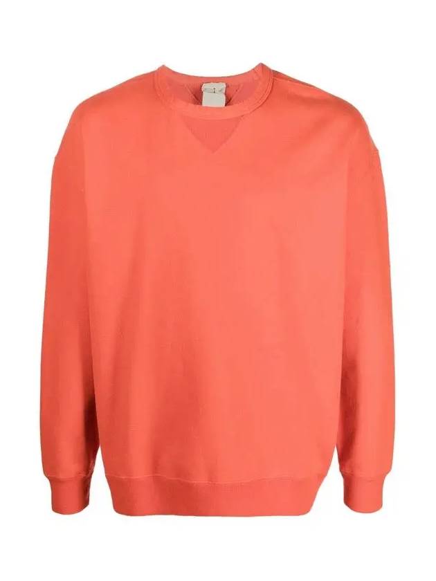 Garment Dyed Cotton Jersey Sweatshirt Orange - TEN C - BALAAN 3