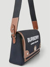 Horseferry Motif Canvas Note Crossbody Bag Black - BURBERRY - BALAAN 5