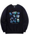 Blue Collector Sweatshirt Black - RADINEO - BALAAN 1