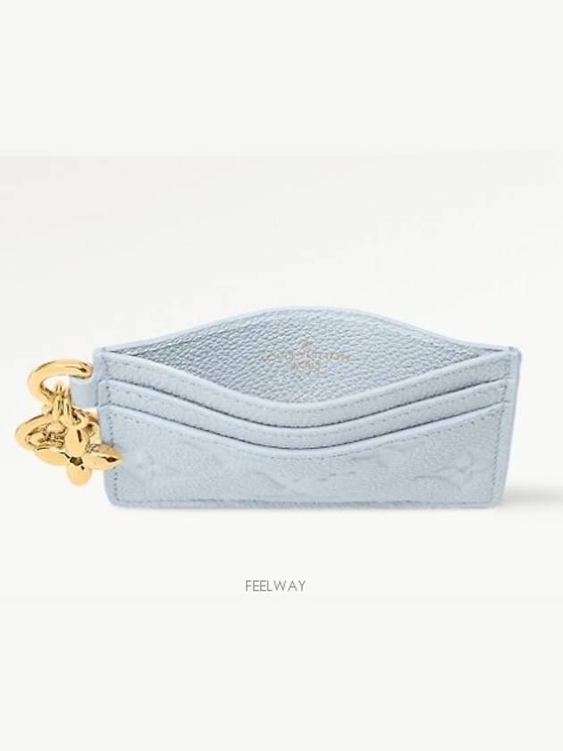 LV Charm Card Holder Empreinte Monogram Card Wallet Blue M83585 - LOUIS VUITTON - BALAAN 5