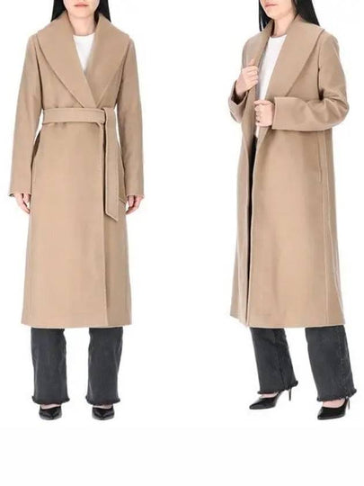 Women's Loriana Wool Single Coat Camel - MAX MARA - BALAAN 2