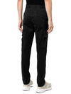 Wappen Patch Slim Fit Straight Pants Black - STONE ISLAND - BALAAN 5