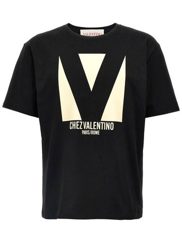 Valentino Garavani Valentino Garavani 'Chez Valentino' T-Shirt - VALENTINO - BALAAN 1