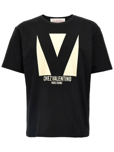 Valentino Garavani Valentino Garavani 'Chez Valentino' T-Shirt - VALENTINO - BALAAN 1