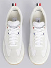 Fine Kid Suede Tech Runner White - THOM BROWNE - BALAAN 3