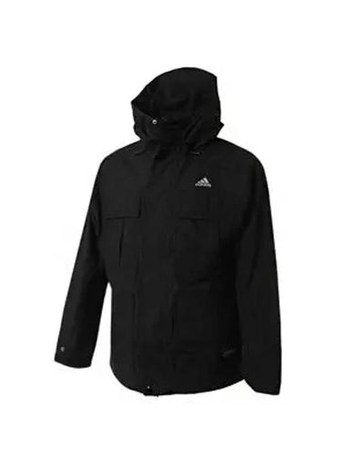 PRSVE Hooded Jacket Black - ADIDAS - BALAAN 1