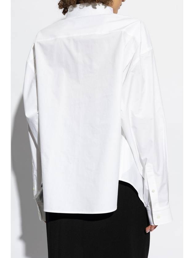 Balenciaga Shirt With Pocket, Women's, White - BALENCIAGA - BALAAN 4