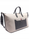 Cotton Tote Bag Beige - THOM BROWNE - BALAAN 4