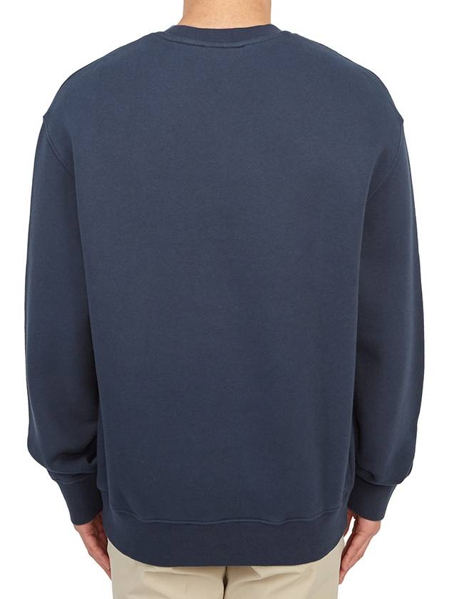 Tonal Fox Head Patch Sweatshirt  Navy - MAISON KITSUNE - BALAAN 5