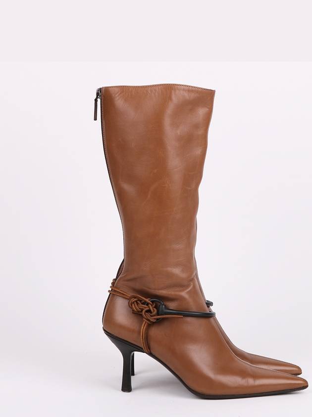 Brown point toe women s long boots - GUCCI - BALAAN 6