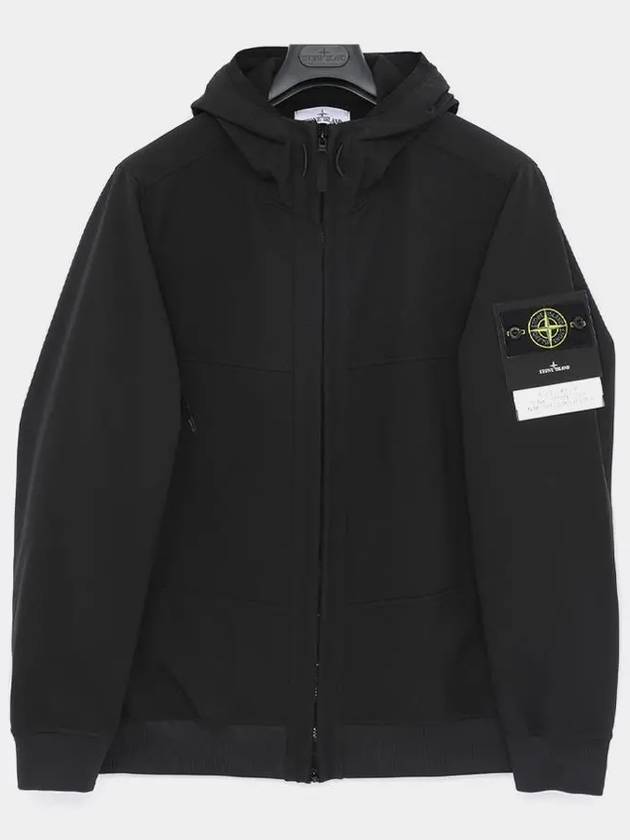 Technology Recycled Polyester Hooded Jacket Black - STONE ISLAND - BALAAN 3