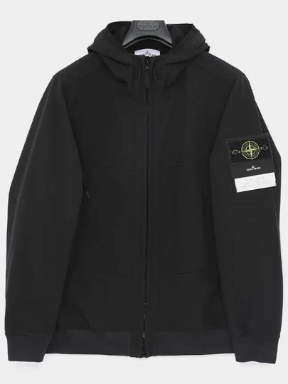 Technology Recycled Polyester Hooded Jacket Black - STONE ISLAND - BALAAN 2