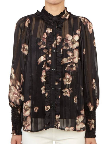 Women's Mia Philippa Blouse Black - ALLSAINTS - BALAAN 1