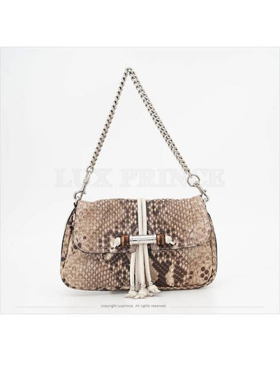 Bamboo python shoulder bag 235320 0904sva - GUCCI - BALAAN 2