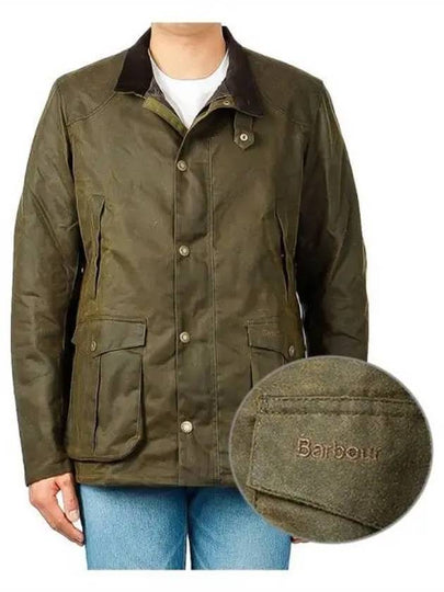 Men's Reward Wax Jacket Olive - BARBOUR - BALAAN 2