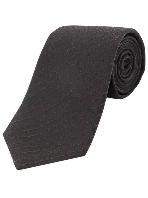 So Caramel Busan Interlocking Silk Crepe Tie 7417164EAAT - GUCCI - BALAAN 1