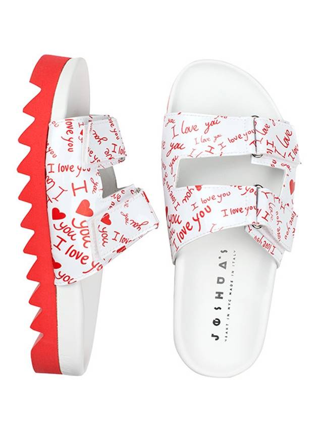 10055LV Love White Jinping Slippers - JOSHUA SANDERS - BALAAN 2