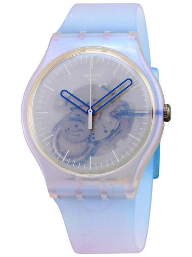 Swatch Monthly Drops Flowerscreen Quartz Blue Skeleton Dial Ladies Watch SUOK154 - SWATCH - BALAAN 1