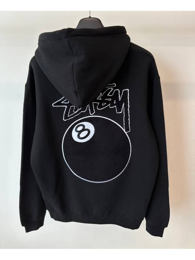 8 Ball Cotton Hoodie Black - STUSSY - BALAAN 4