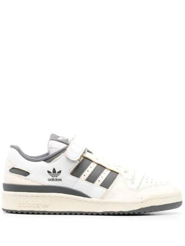 Forum 84 Panel Low Top Sneakers Off White Silver Pebble - ADIDAS - BALAAN 1