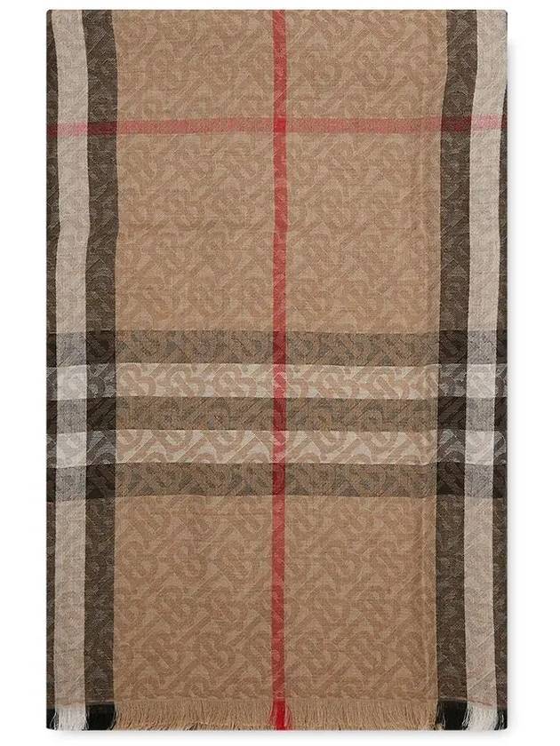 jacquard check pattern muffler - BURBERRY - BALAAN.