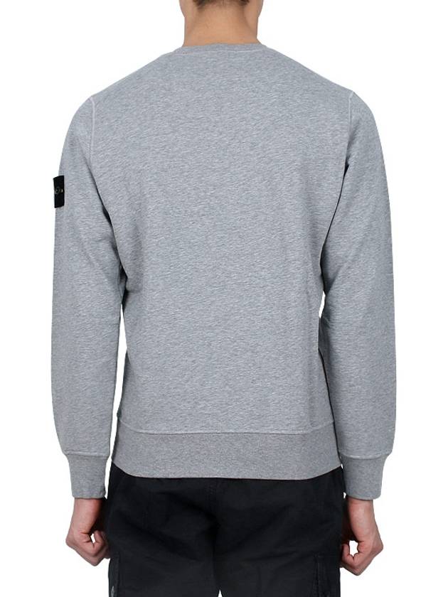 Wappen Patch Garment Dyed Sweatshirt Grey - STONE ISLAND - BALAAN 5