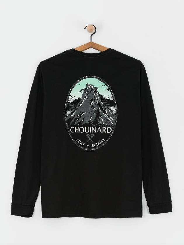 Men's Chouinard Crest Responsibili Long Sleeve T-Shirt Black - PATAGONIA - BALAAN 3