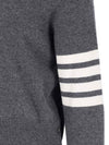 Diagonal Classic Cashmere Knit Top Grey - THOM BROWNE - BALAAN 5