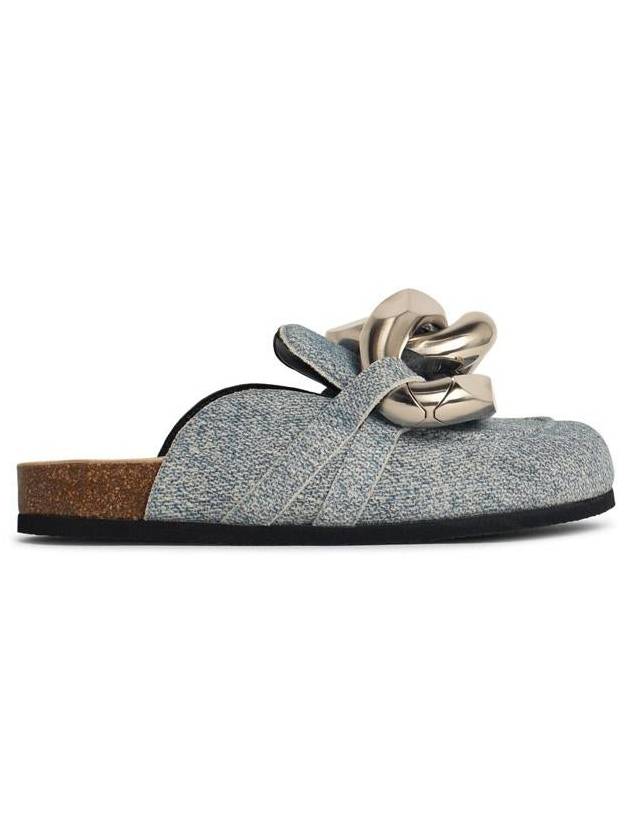 JW Anderson 'Chain' Blue Denim Slippers - JW ANDERSON - BALAAN 1