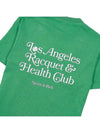 Logo cotton short sleeve tshirt LA RACQUET CLUB T SHIRT VERDE WHITE - SPORTY & RICH - BALAAN 8