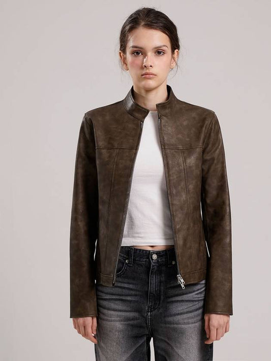 Vegan leather short jacket - TUDE - BALAAN 2
