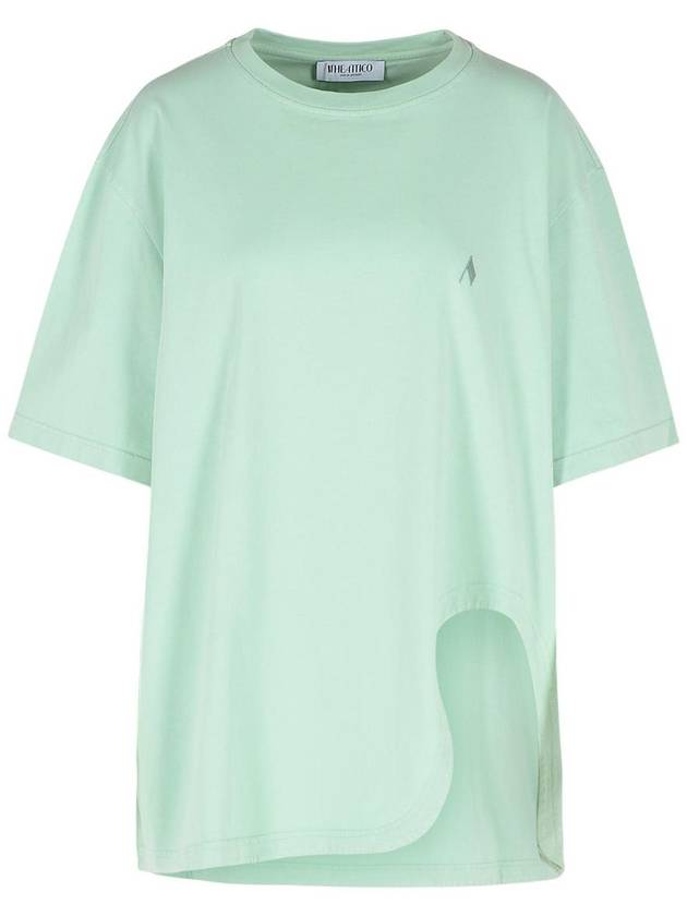 The Attico Green Cotton T-Shirt - THE ATTICO - BALAAN 1