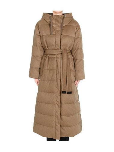 Camel David Reversible Hooded Goose Down Jacket DAVID 001 - MAX MARA - BALAAN 1