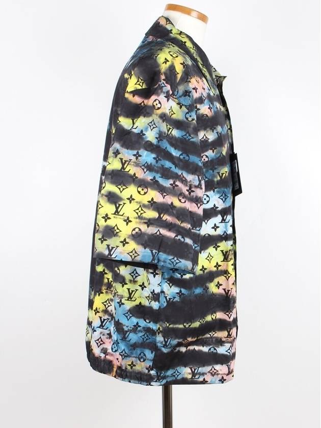 zipped monogram tie dye shirt - LOUIS VUITTON - BALAAN 6