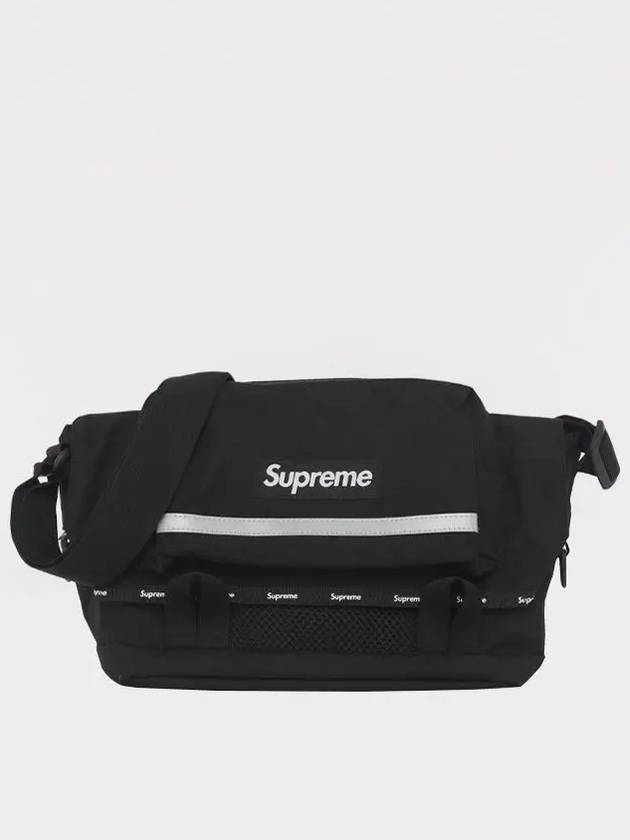 Patch Logo Cross Men s Messenger Bag FW24B16 BLACK - SUPREME - BALAAN 2