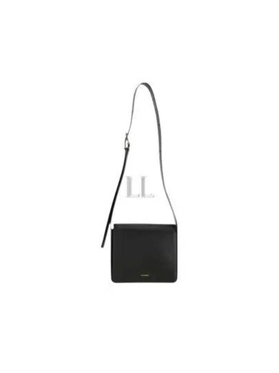 Logo Stamp Leather Shoulder Bag Black - JIL SANDER - BALAAN 2