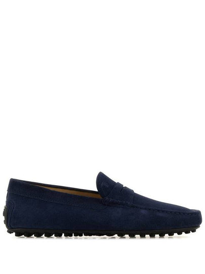 Men's City Gomino Suede Driving Shoes Navy - TOD'S - BALAAN 2