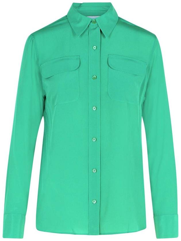 Equipment Green Silk Shirt - EQUIPMENT - BALAAN 1