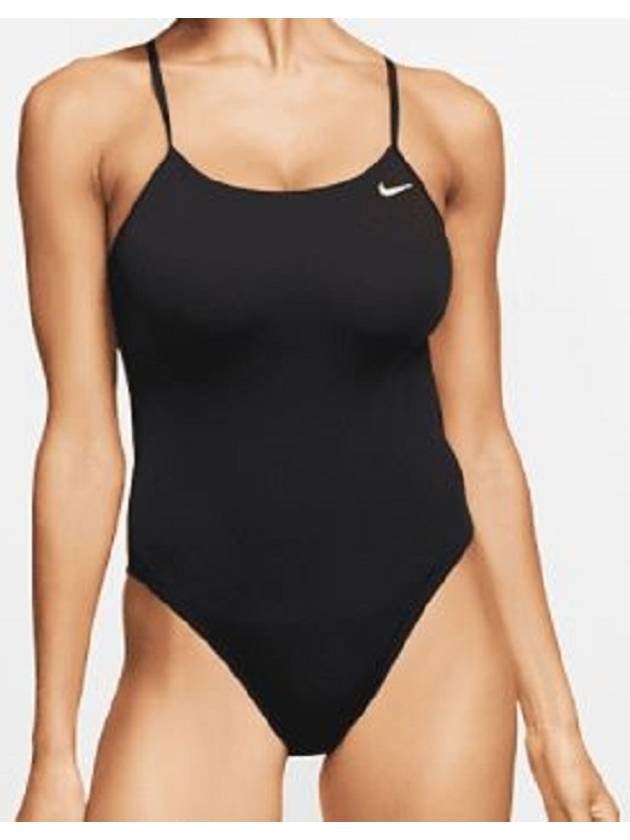 Women's Cutout Indoor One Piece Swimsuit Black - NIKE - BALAAN 2