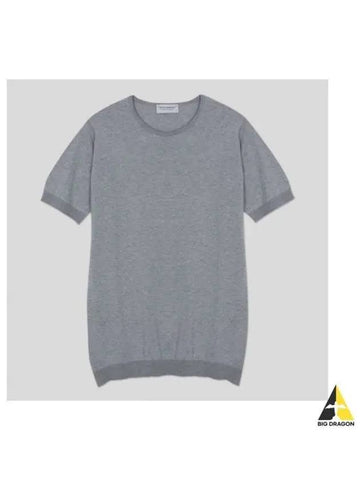 Belden knit t shirt silver - JOHN SMEDLEY - BALAAN 1