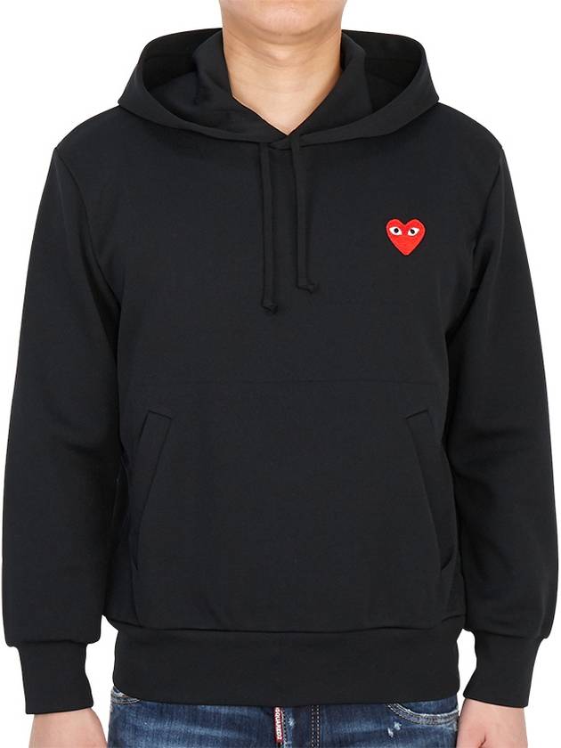 Men's Red Wappen Hood Black - COMME DES GARCONS - BALAAN 2