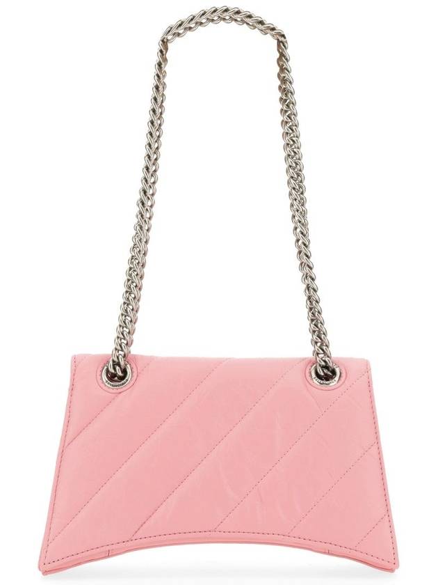 Crush Quilted Small Leather Cross Bag Pink - BALENCIAGA - BALAAN 5