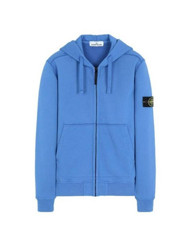 Wappen Logo Zip Up Hoodie Blue - STONE ISLAND - BALAAN 1