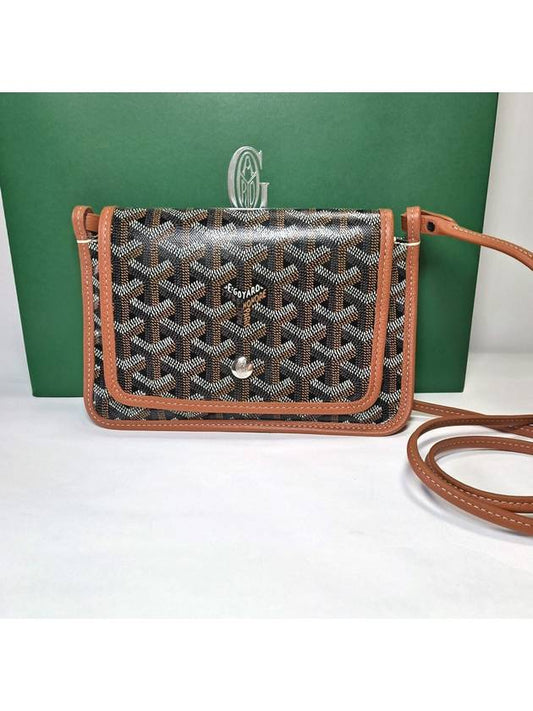 Plumet Wallet Cross Bag Black Tan - GOYARD - BALAAN.