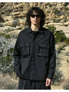 Mountain Utility Shirt Jacket Black FJK113 - FLUKE - BALAAN 1
