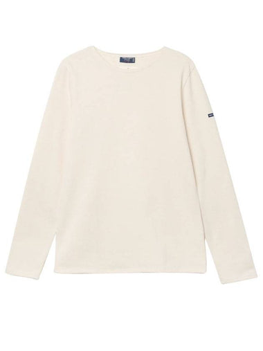 Merid Mode Elbow Patch Long Sleeve T-Shirt Ivory - SAINT JAMES - BALAAN 1