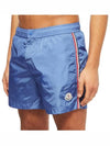 Men's Logo Patch Three Stripes Lining Swim Shorts Blue - MONCLER - BALAAN 2