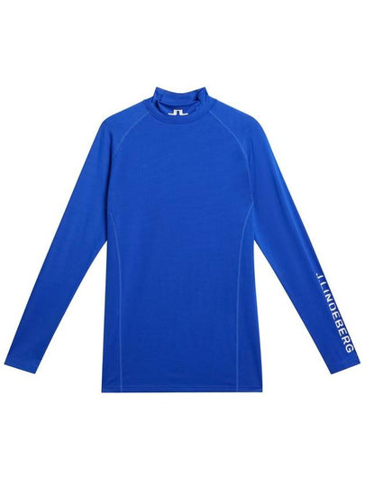 Men's Aelo Soft Compression Long Sleeve T-Shirt Club Blue - J.LINDEBERG - BALAAN 2