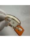 Miniclick Kelly Bracelet Rose Gold Blanc H200004FO - HERMES - BALAAN 4